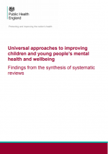Universal approaches to improving children and young people’s mental health and wellbeing: Findings from the synthesis of systematic reviews